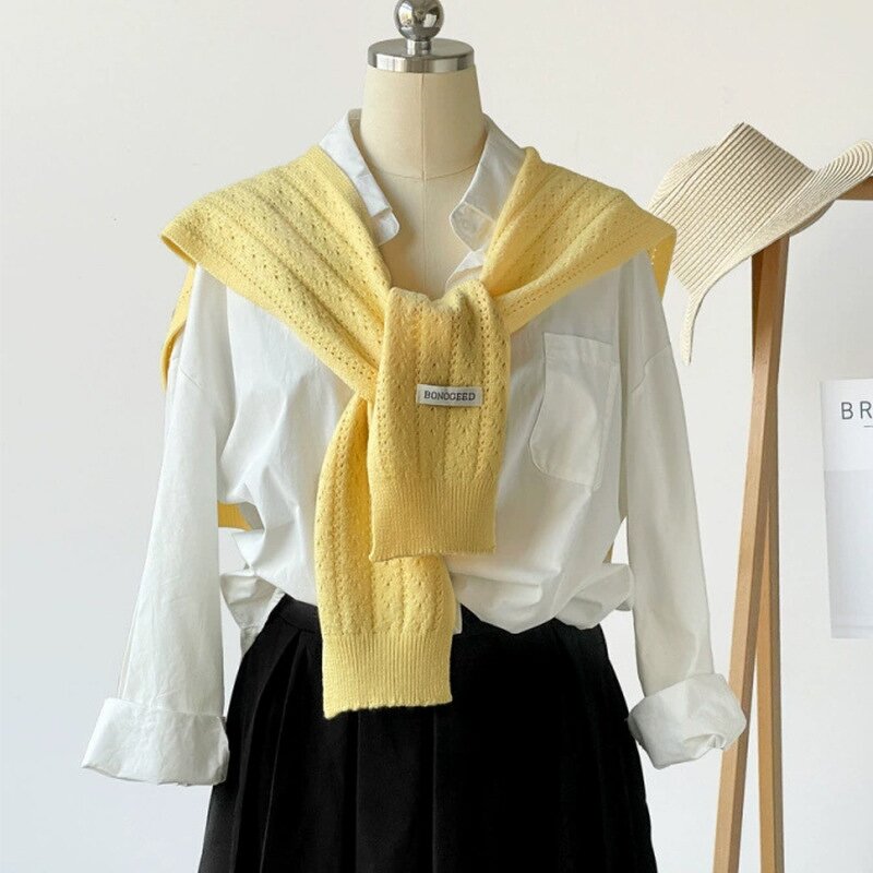 Cape Wrap Cardigan Manufacturer - Women's Autumn Slouchy Knitted Shawl Scarf Cape Accessories for Adults