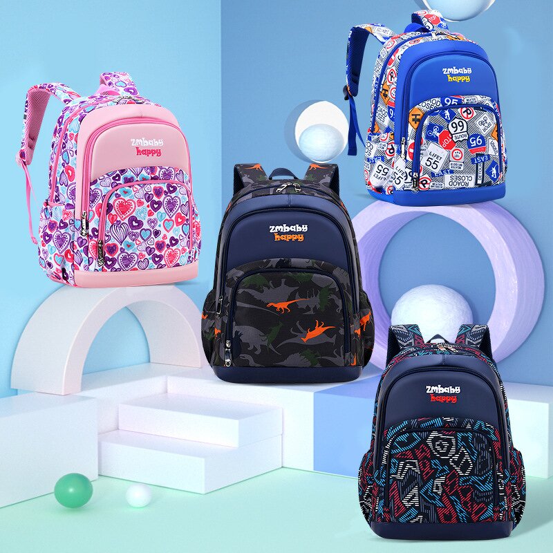 Schoolbag Manufacturer - High Quality Waterproof Cute Cartoon for Primary Students Boys Girls 1-6 Grade