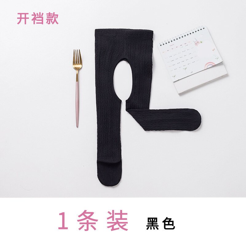 Girls' Pantyhose Manufacturer - 2024 Spring Summer New Korean Edition Solid Color Children's Socks Infant