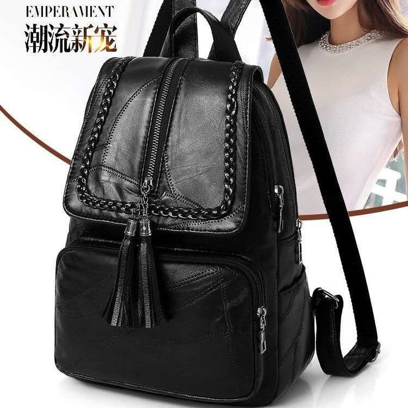 Women's Backpack Manufacturer - 2025 New PU Tassel Fashion Versatile for Travel Casual