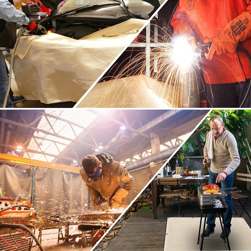 Welding Blanket Manufacturer - Heavy Duty 3.28ft x 3.28ft Fiberglass Fire Retardant for Industrial