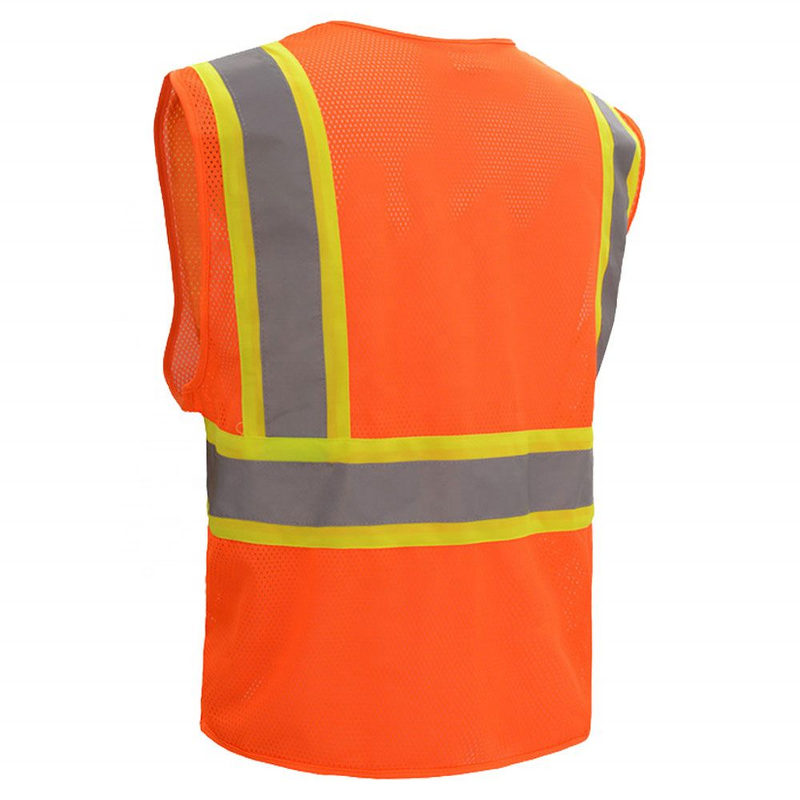 Safety Vest Manufacturer - Yellow Hi-Vis Mesh Vest 100% Polyester CE EN20471 ANSI