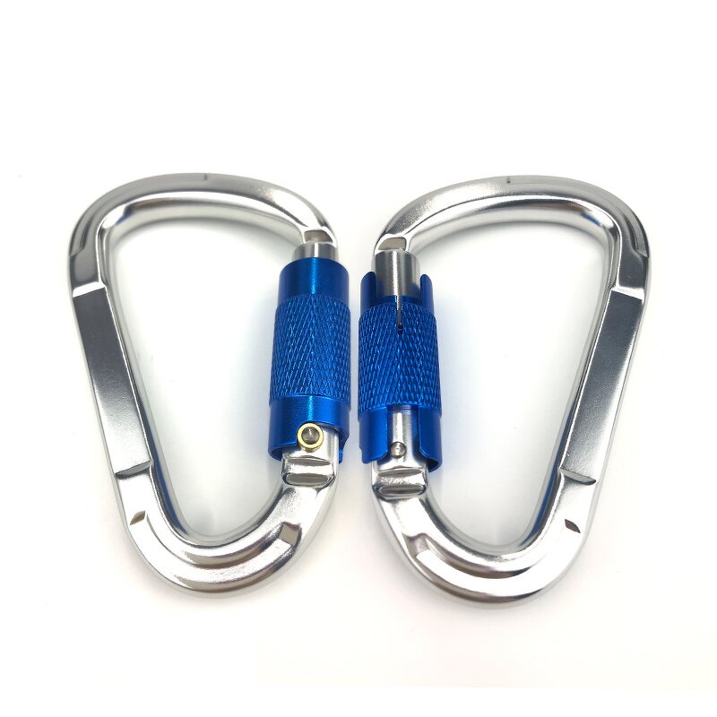 Carabiner Manufacturer - Aluminum Bent Gate D-Ring Locking Key for Camping Climbing