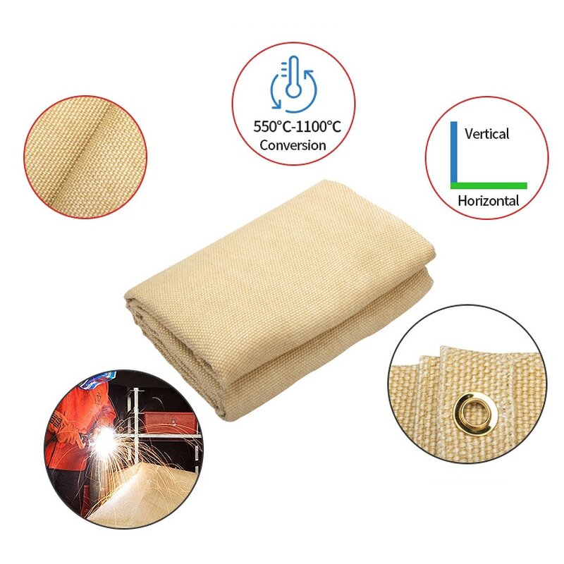 Welding Blanket Manufacturer - 1x1M High Temp Insulation Fire Resistant for Home & Industrial