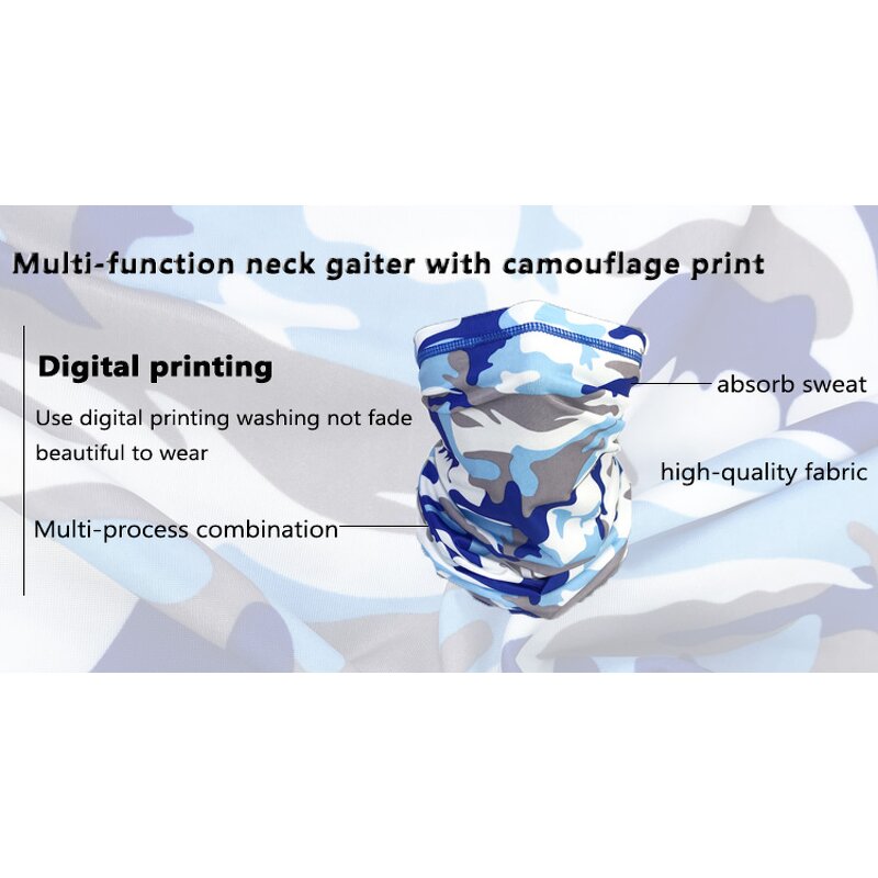 Face Bandana Manufacturer - Custom Logo Sunscreen Breathable Head Warp Neck Gaiter