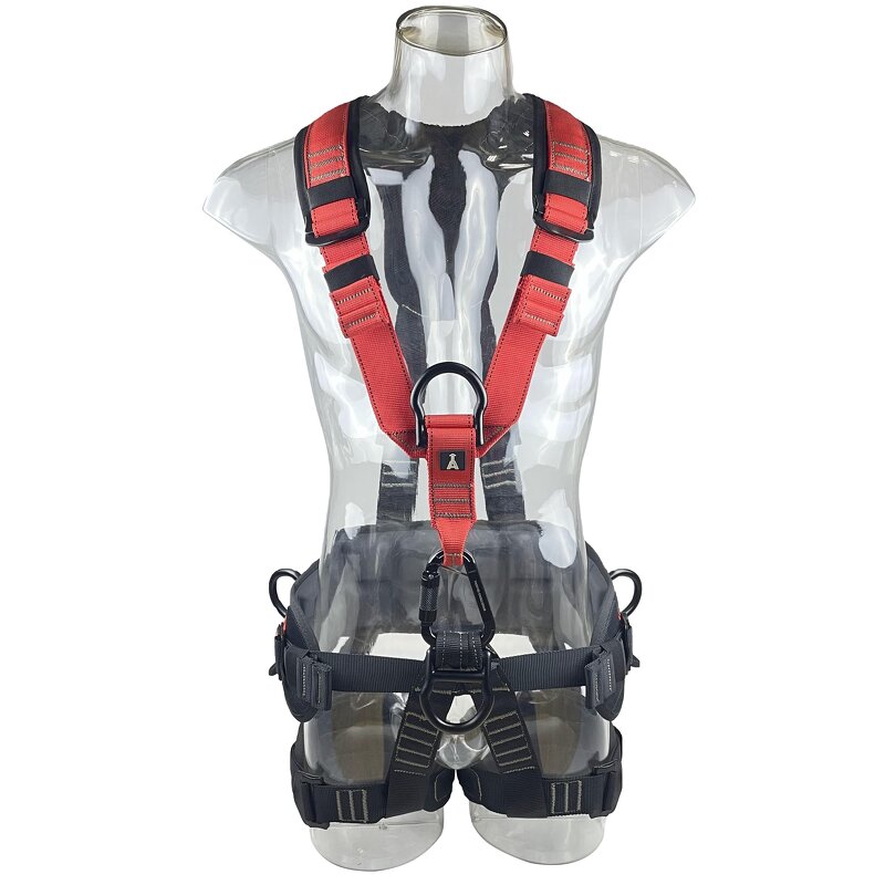 Safety Harness Manufacturer - Double Buckle Full Body Construction Harness with Lanyard