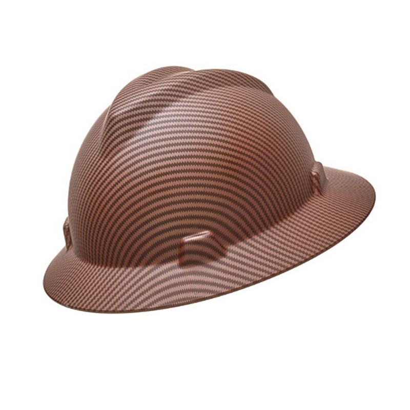Safety Helmet Manufacturer - Full Wide Brim PE Safety Helmet with 6 Point Suspension ANSI