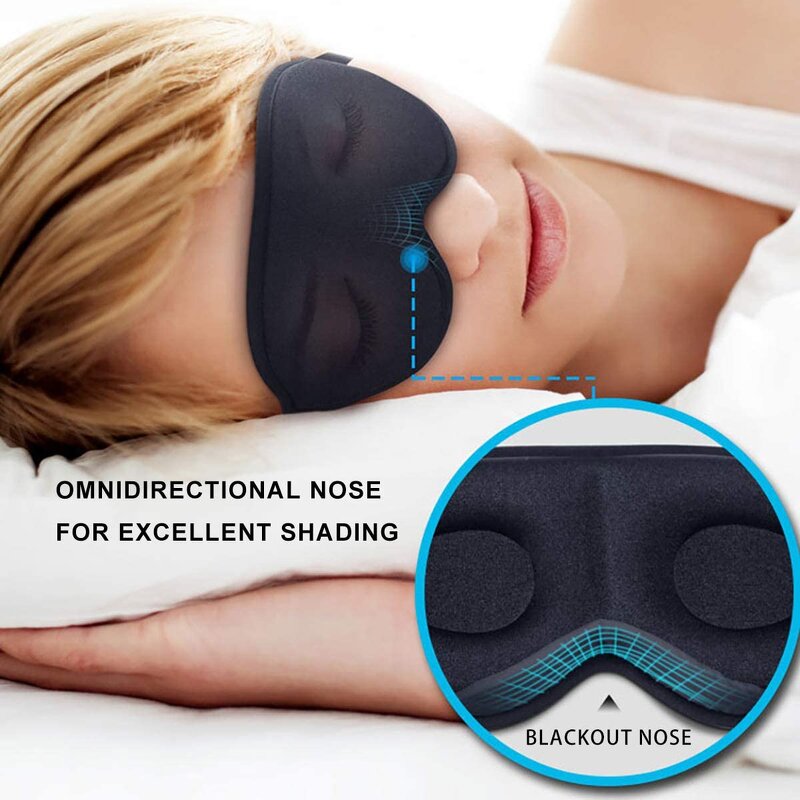 Sleep Eye Mask Manufacturer - 3D Contoured for Sleeping Airplane Travel New Design