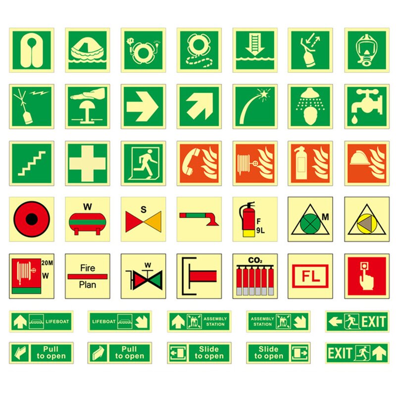 Ship Label Manufacturer - IMO Compliant Fluorescent Luminous Self-Luminous Flame Retardant