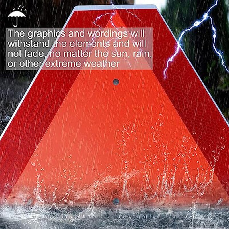 Safety Sign Manufacturer - Slow Moving Vehicle Aluminum Diamond Grade Reflective Triangle