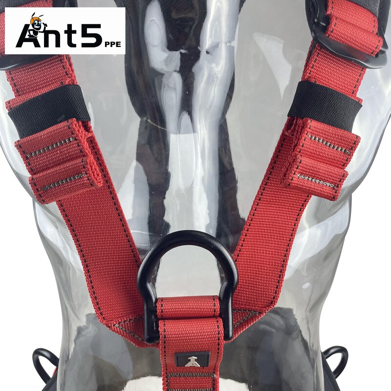 Safety Harness Manufacturer - Double Buckle Full Body Construction Harness with Lanyard