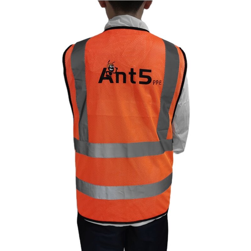 Safety Vest Manufacturer - Classic Reflective Polyester Vest with Pockets for Running
