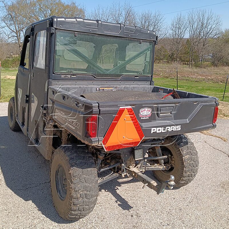 Safety Sign Manufacturer - SMV Slow Moving Vehicle Orange Reflective Triangle Thick Plastic