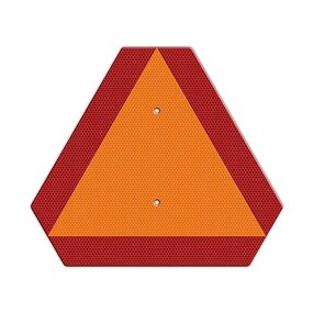 Safety Sign Manufacturer - Deflecto SMV Triangle with Reflector Aluminum Sheet Sign
