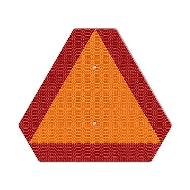 Safety Sign Manufacturer - Deflecto SMV Triangle with Reflector Aluminum Sheet Sign