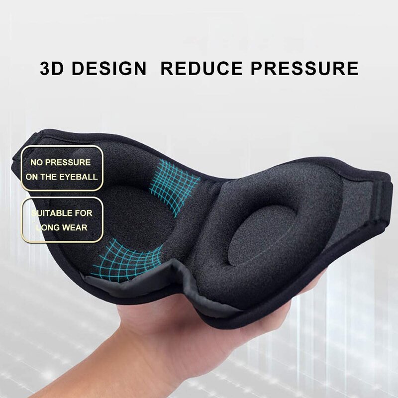 Sleep Mask Manufacturer - 100% Light Blocking Adjustable Strap 3D Contoured Cup