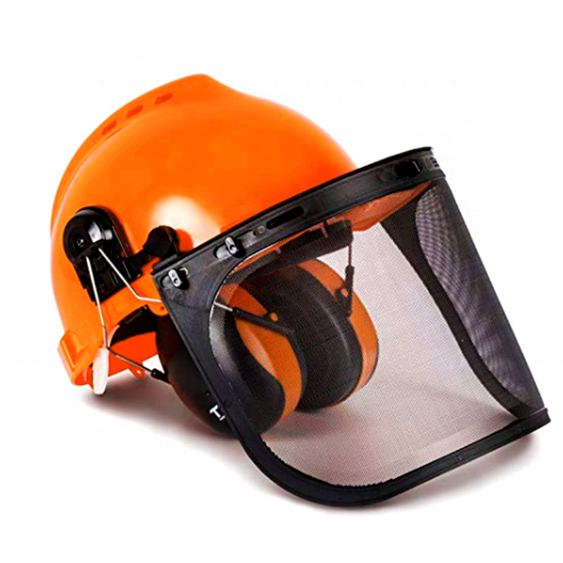 Safety Helmet Manufacturer - with Wire Mesh Face Shield CE Certified