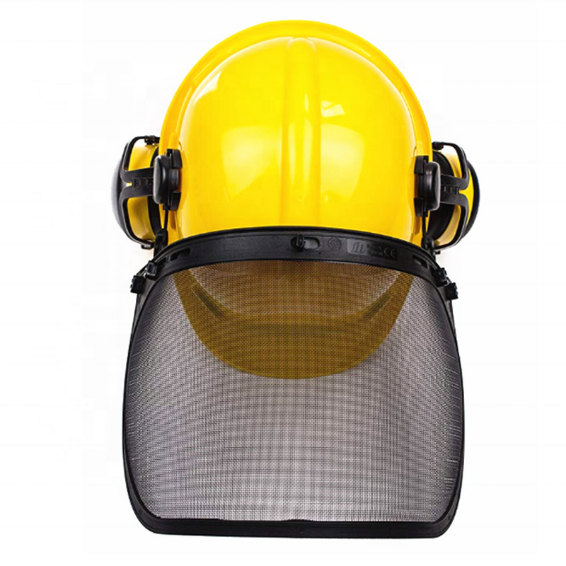 Safety Helmet Manufacturer - with Wire Mesh Face Shield CE Certified