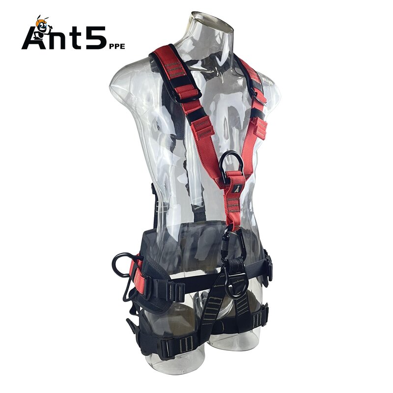Safety Harness Manufacturer - Double Buckle Full Body Construction Harness with Lanyard