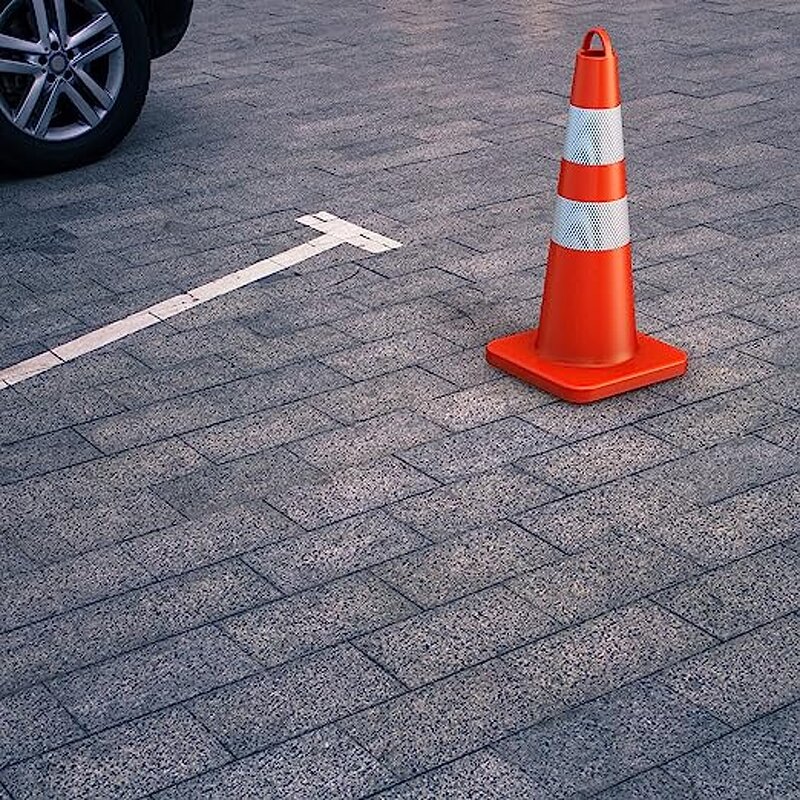 Traffic Cone Manufacturer - Heavy-Duty Orange PVC Flexible Reflective with Handle