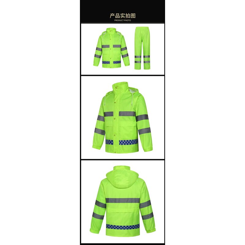 Rain Suit Manufacturer - Economic Waterproof Hi-Vis Jacket Pants Set for Men