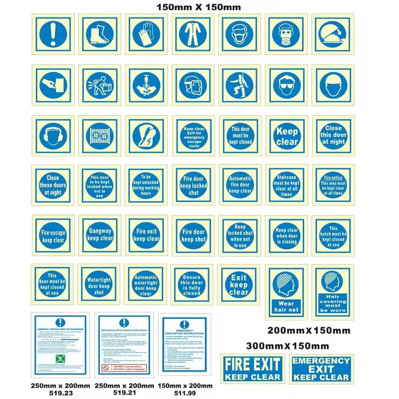 Ship Label Manufacturer - IMO Compliant Fluorescent Luminous Self-Luminous Flame Retardant
