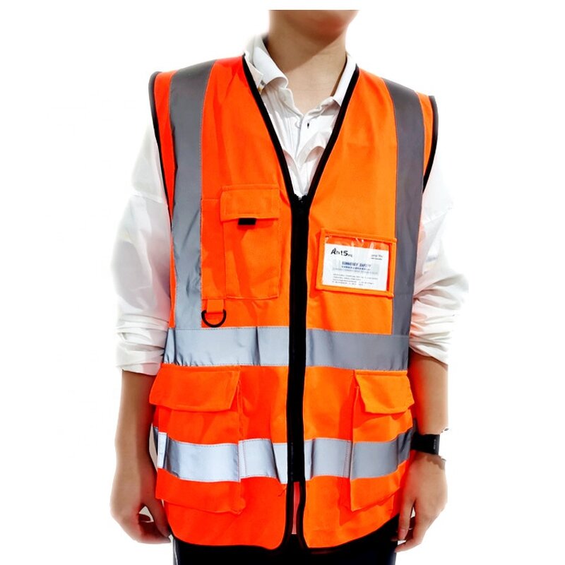 Safety Vest Manufacturer - Custom Construction Vest with Bright Reflective Warning