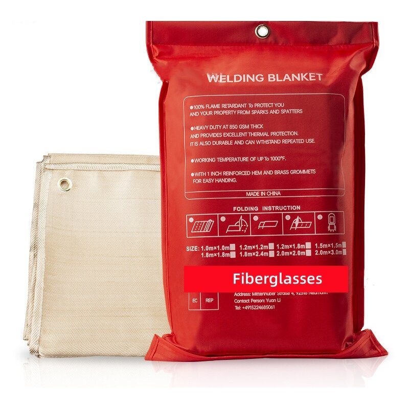 Welding Blanket Manufacturer - Heavy Duty 3.28ft x 3.28ft Fiberglass Fire Retardant for Industrial