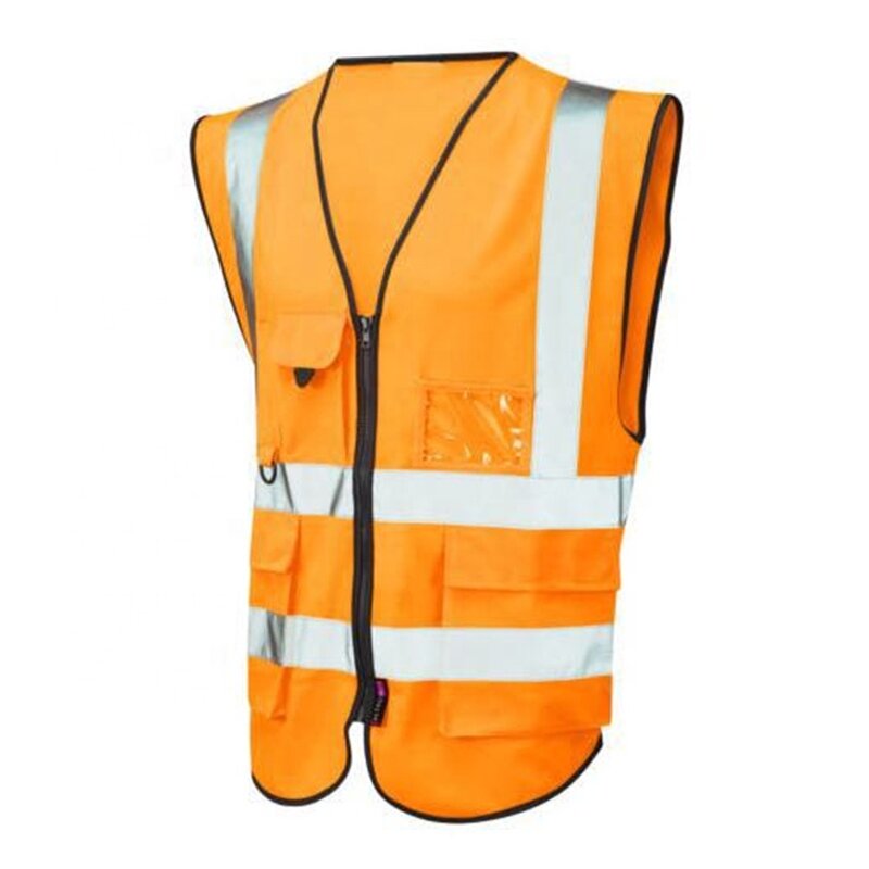 Safety Vest Manufacturer - Classic Reflective Polyester Vest with Pockets for Running