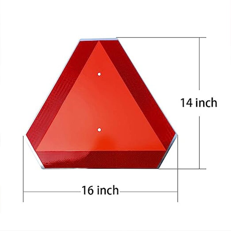 Safety Sign Manufacturer - Slow Moving Vehicle Aluminum Diamond Grade Reflective Triangle