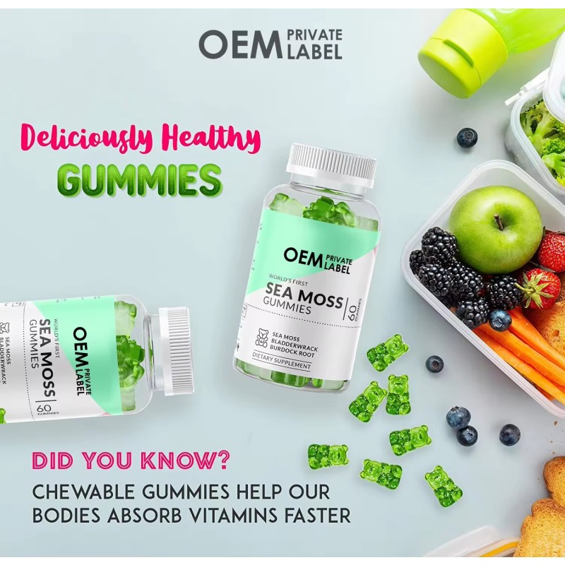 Sea Moss Gummies Manufacturer - OEM/ODM Fat-Slimming Metabolism Booster Weight Loss