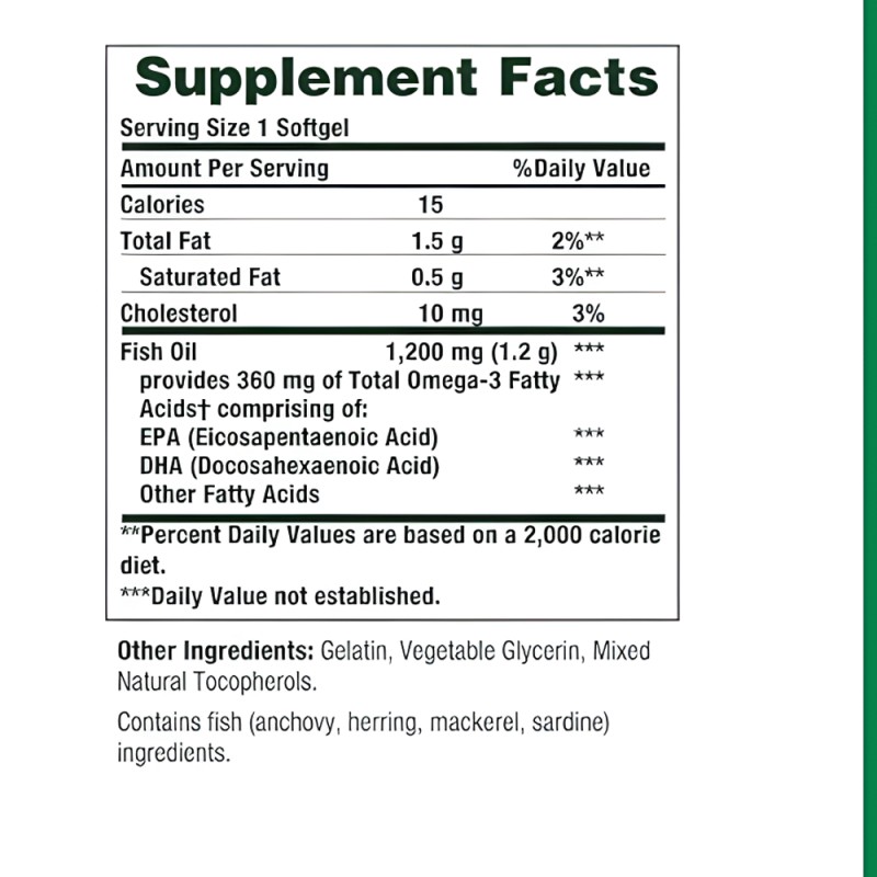 Fish Oil Capsules Factory - OEM ODM Custom Machining Heart Health EPA/DHA