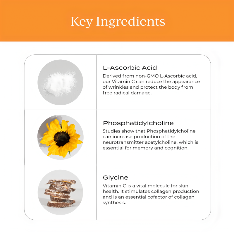 Liposomal Vitamin C Drink Manufacturer - Individually Packaged Immune Collagen Enhanced