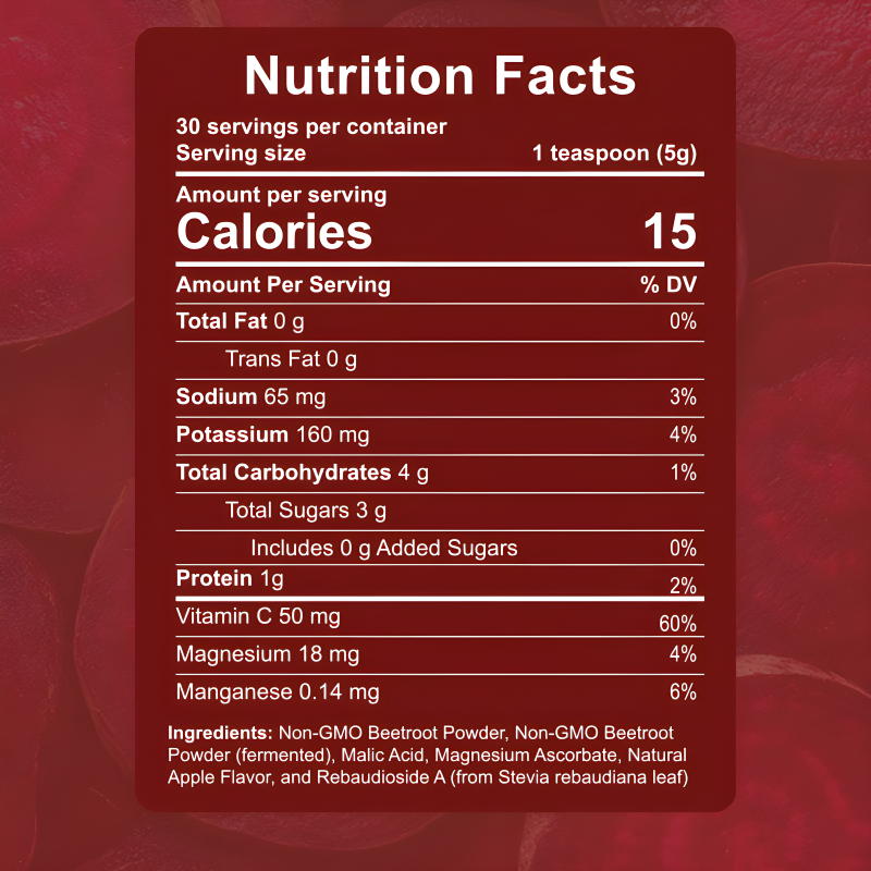 Beetroot Powder Factory - OEM/ODM Private Label Superfood Nitric Oxide Drink Mix