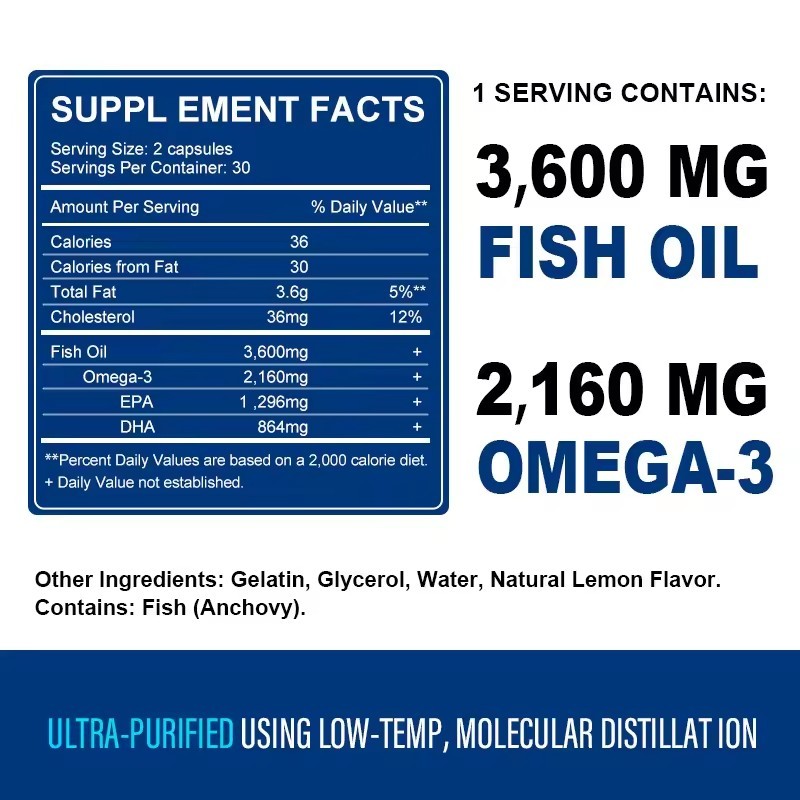 Deep Sea Fish Oil Softgels Manufacturer - OEM/ODM Wholesale Heart Joints Support