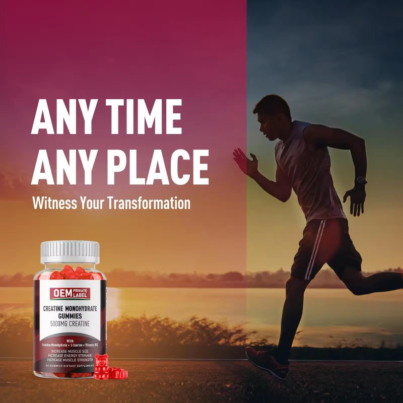 Creatine Gummies Factory - OEM/ODM Muscle Building Energy Pre Workout Recovery