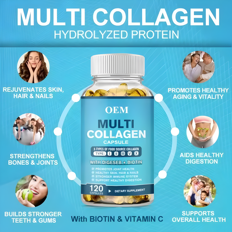 Collagen Softgels Factory - OEM/ODM Vitamin Multi Whitening Joints Skin Hair