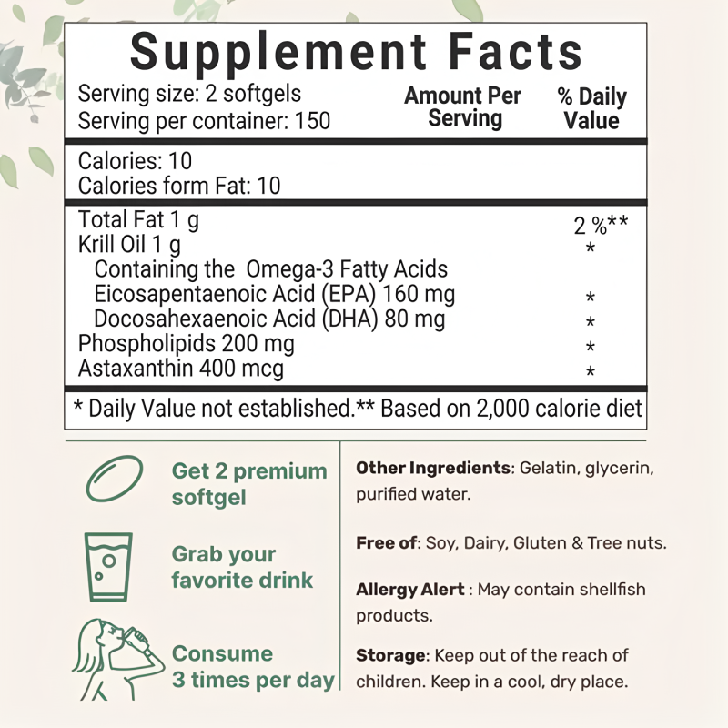 Astaxanthin Softgels Manufacturer - Own Brand Omega 3 EPA DHA Krill Oil