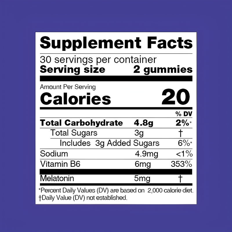 Melatonin Gummy Manufacturer - OEM/ODM Sleep Supplement Adult Support Vegan