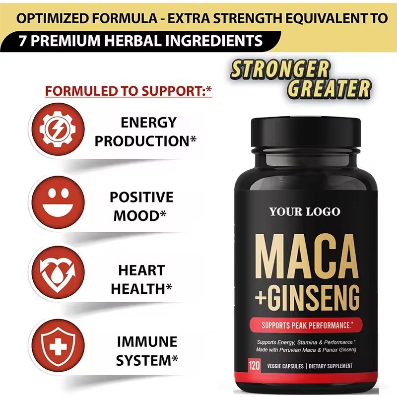 Ginseng Root Capsules Manufacturer - Epimedium Maca Panax American Heart Health