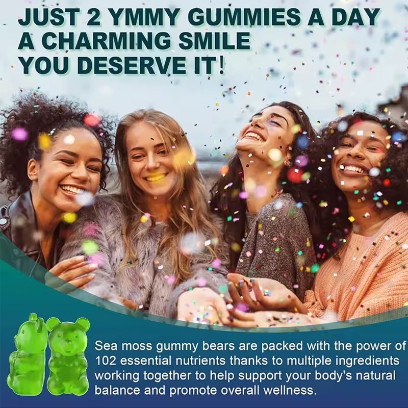 Elder Berry Gummies Factory - Natural Vegan Sea Moss Extracts Skin Health Immunity