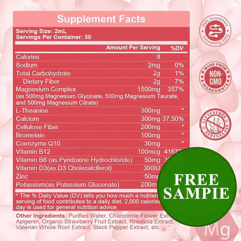 Magnesium Liquid Manufacturer - OEM/ODM Complex Citrate Glycinate 45000mg Sleep