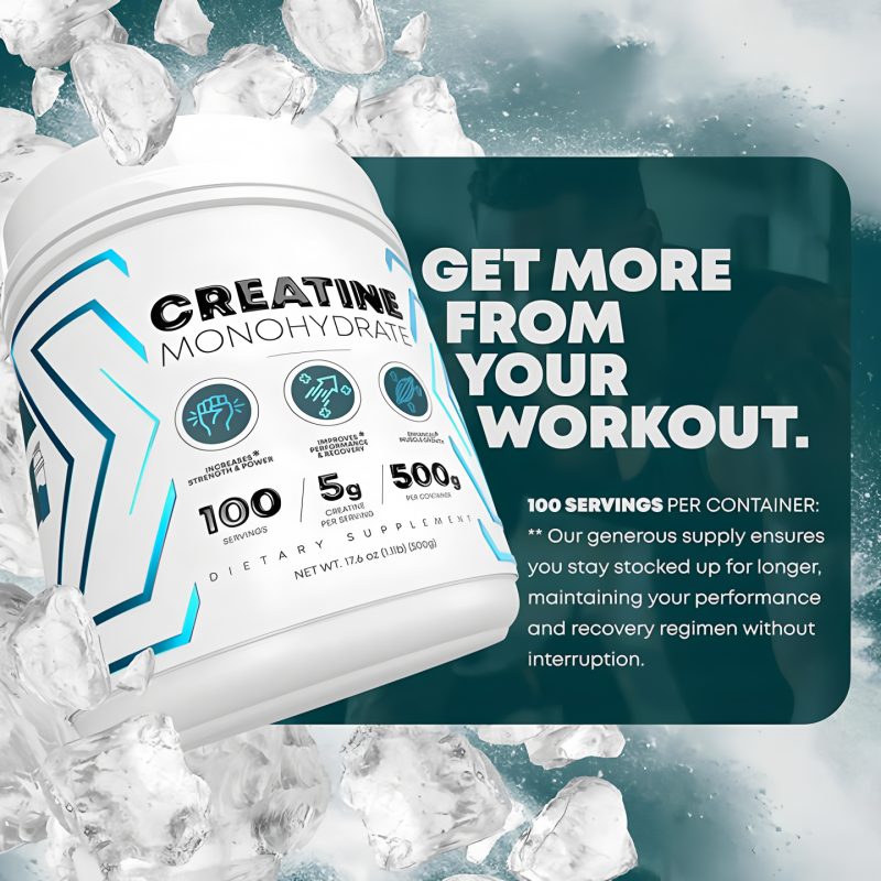 Creatine Monohydrate Powder Manufacturer - OEM/ODM Private Label 300g 500g Adult Pure