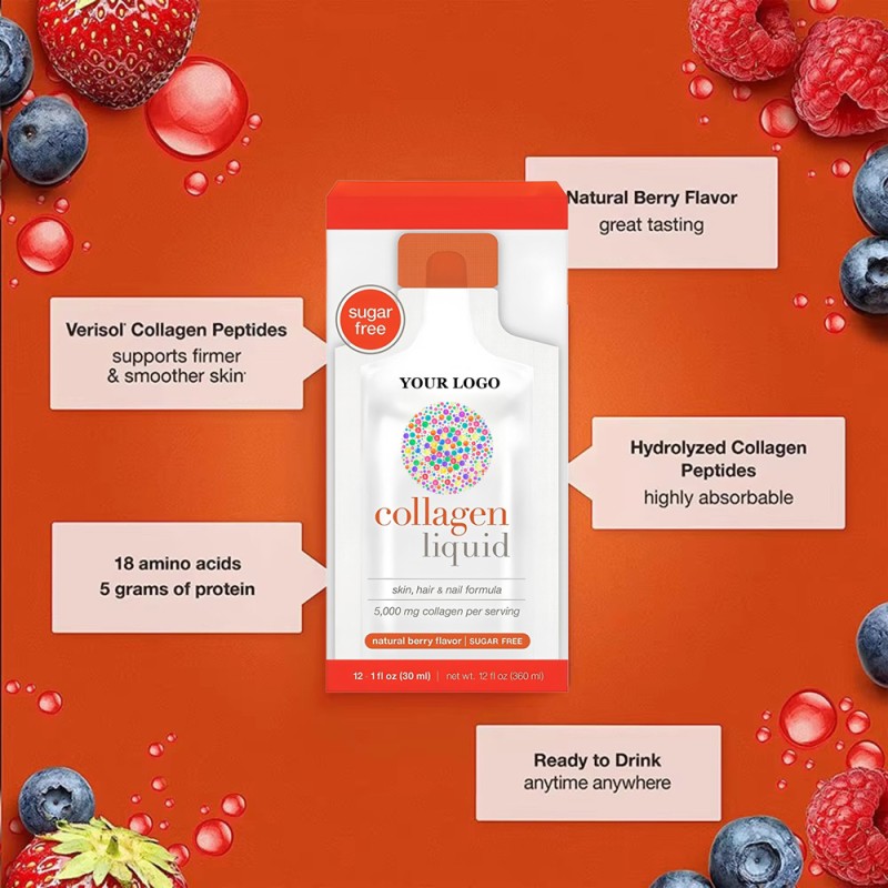 Collagen Drink Factory - Liquid Supplement Hair Nails Peptides Amino Acids