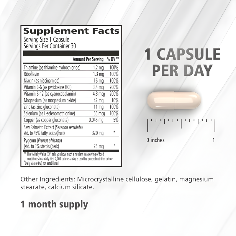 Saw Palmetto Capsules Factory - B Vitamins Support Urinary Tract Men Prostate