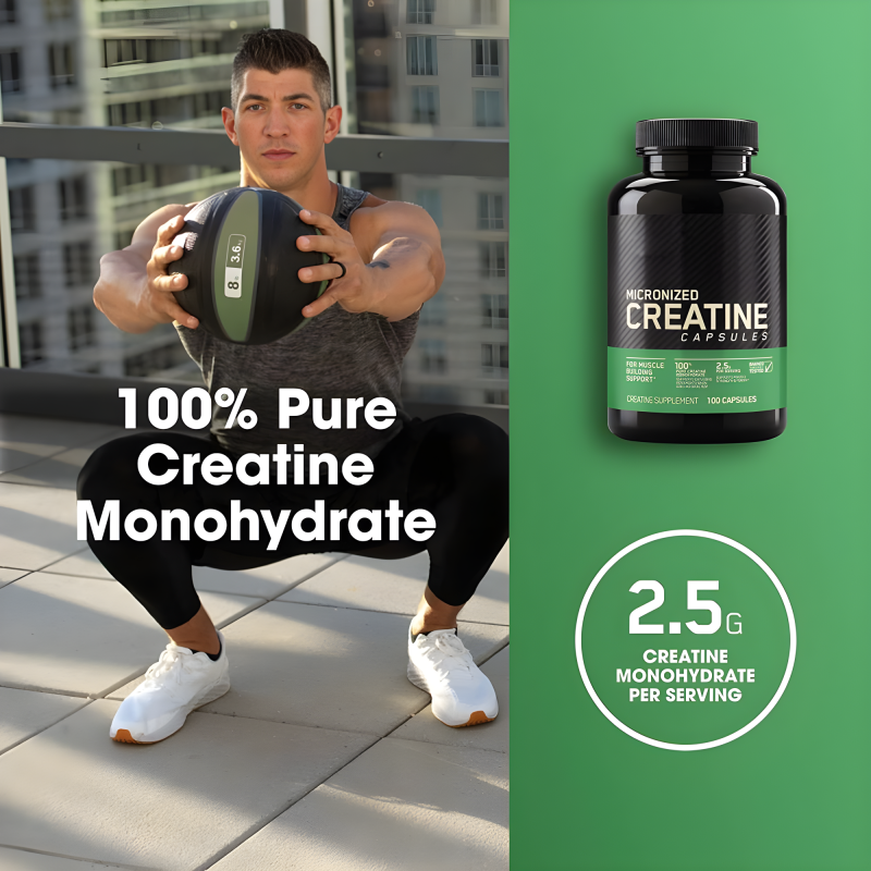 Creatine Capsules Factory - Health Supplements Monohydrate Muscle Capsules