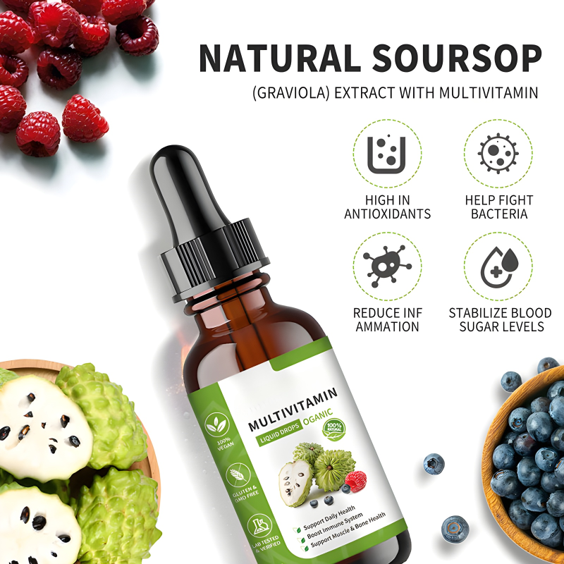 Multivitamin Liquid Drops Manufacturer - Private Label Organic Prickly Fruit Leaf Extract