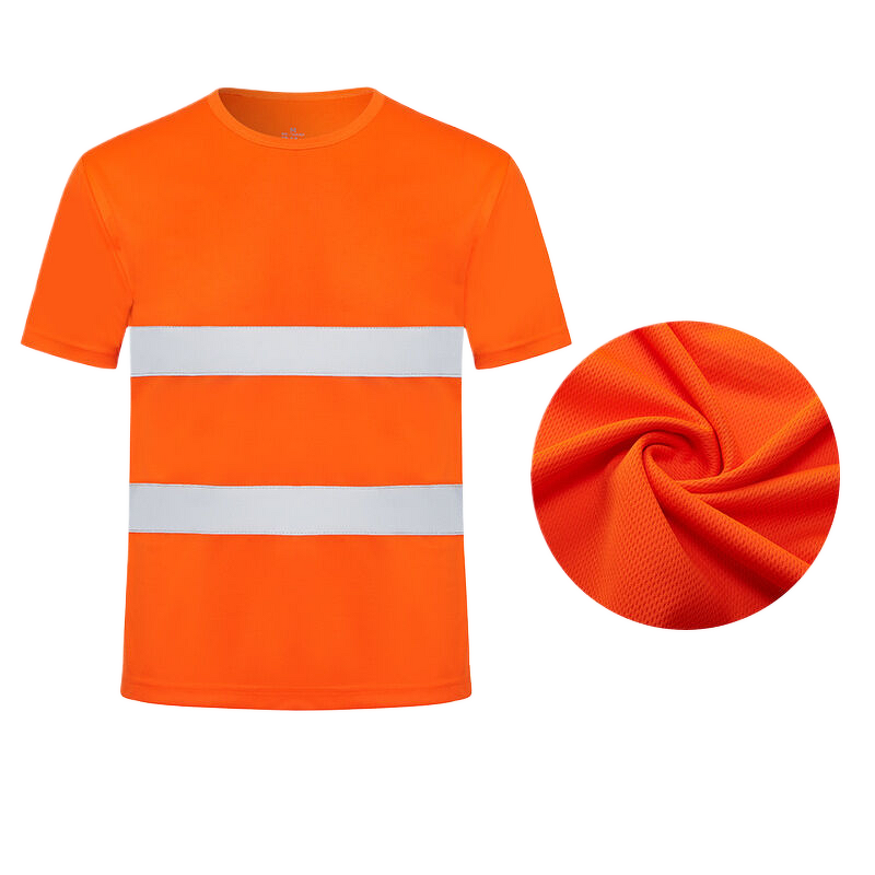 Safety Shirt Manufacturer - HBC Men's High Visibility 100% Polyester Reflective