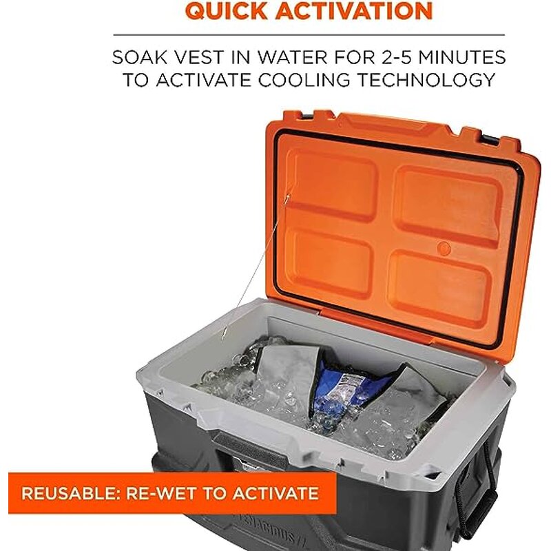 Cooling Vest Manufacturer - HBC Outdoor Fabric Lining Evaporative with Polymer/PCM