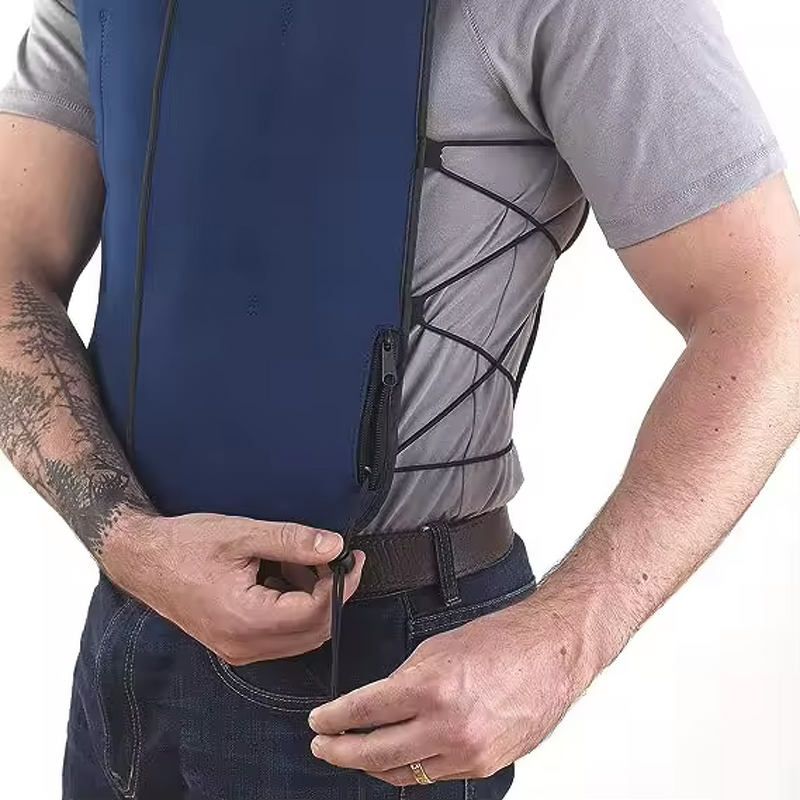 Cooling Vest Manufacturer - HBC Custom Logo Indoor Outdoor with Inside Ice Packs